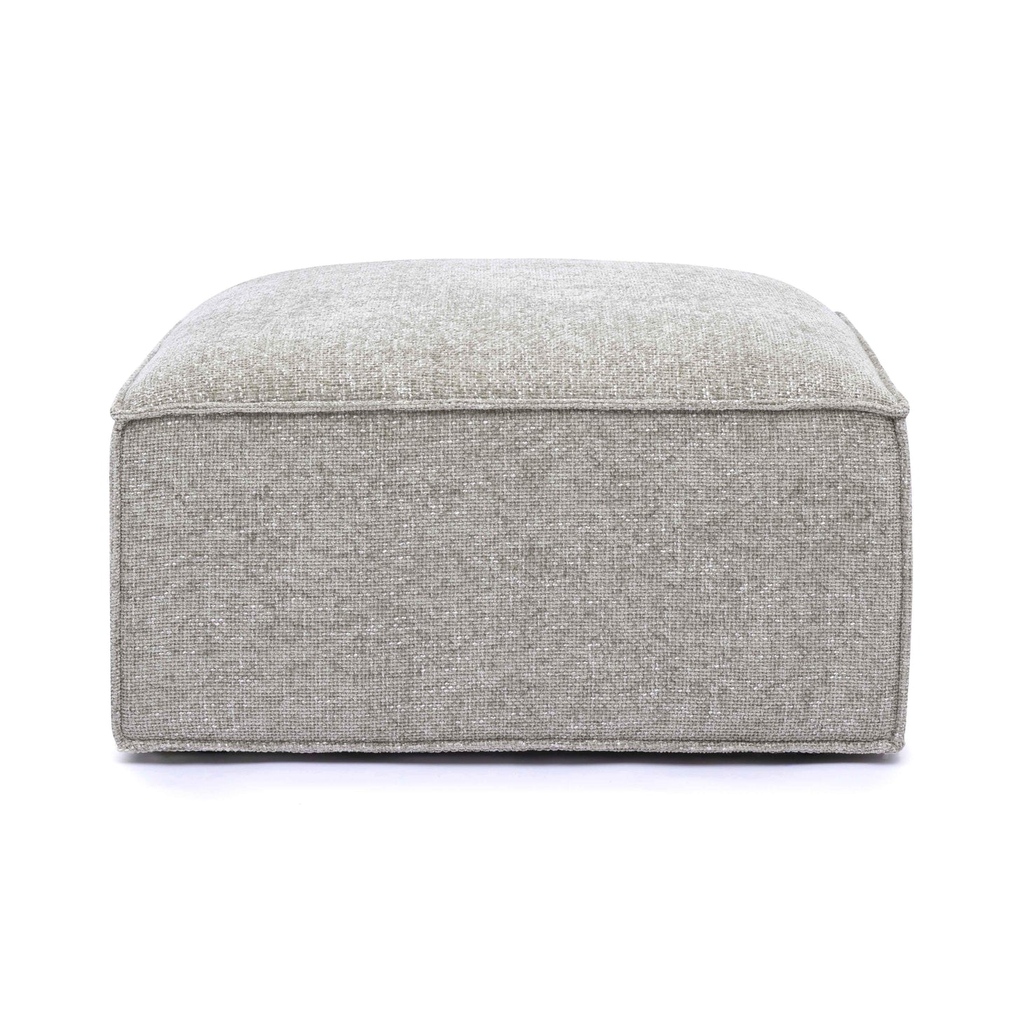 Mindy Chenille Basketweave Ottoman by TOV Oc69318