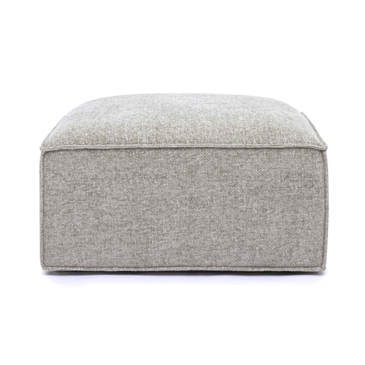 Mindy Chenille Basketweave Ottoman by TOV Oc69318