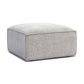 Mindy Chenille Basketweave Ottoman by TOV Oc69317