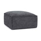 Mindy Chenille Basketweave Ottoman by TOV Oc69317