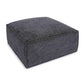 Mindy Chenille Basketweave Ottoman by TOV Oc69320