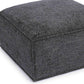 Mindy Chenille Basketweave Ottoman by TOV Oc69320