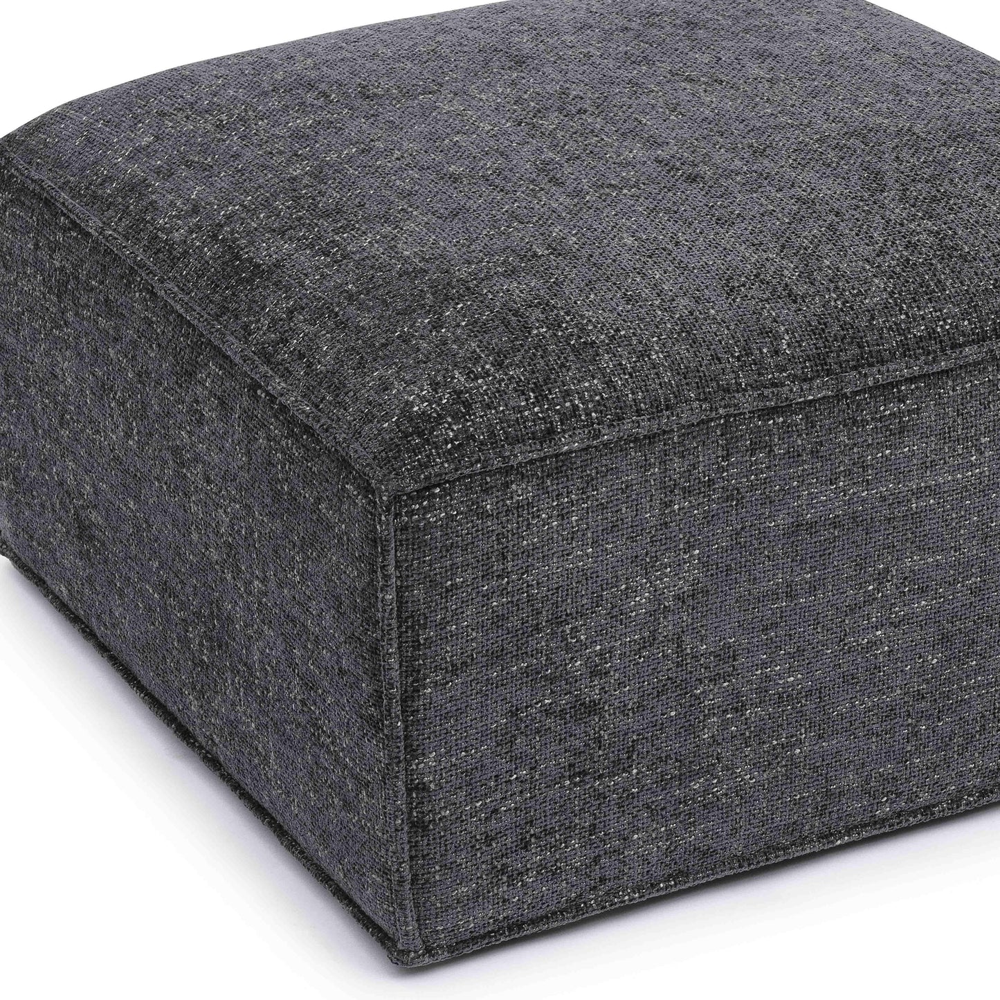Mindy Chenille Basketweave Ottoman by TOV Oc69318