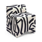 Pippa Black Brushstroke Print Stool by TOV Oc69322