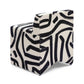 Pippa Black Brushstroke Print Stool by TOV Oc69322