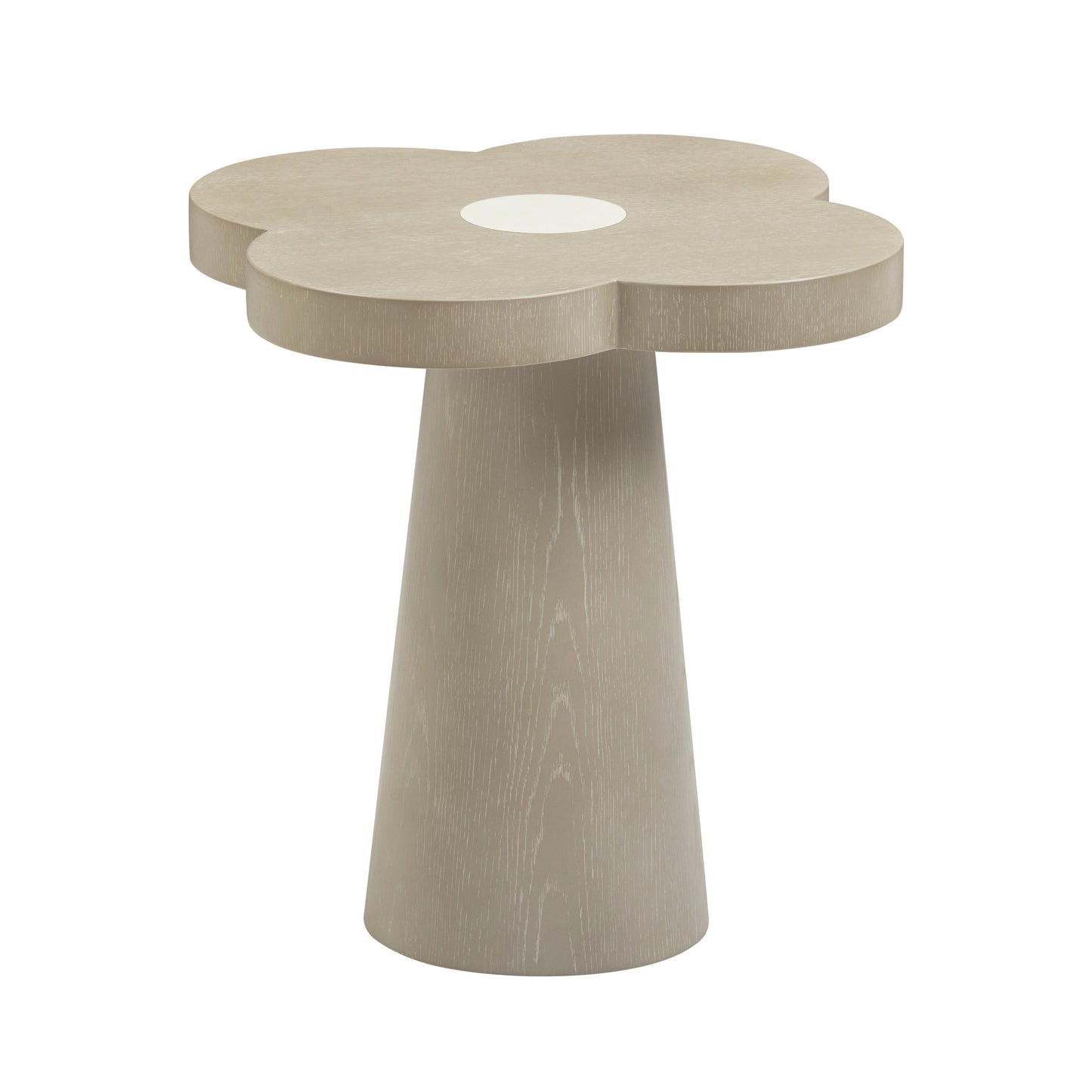 Allium Washed Ash Side Table Brown, Cream, Grey by Tov Furniture