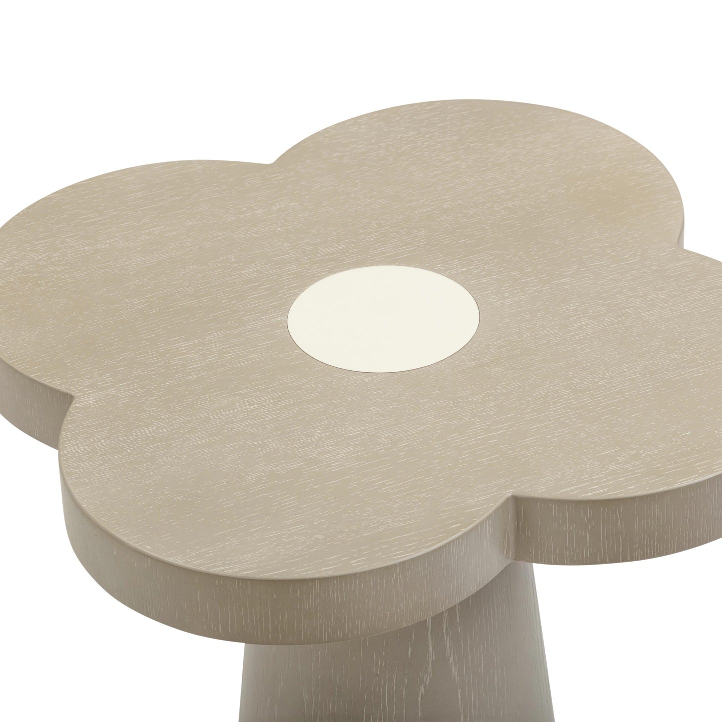 Allium Washed Ash Side Table Brown, Cream, Grey by Tov Furniture