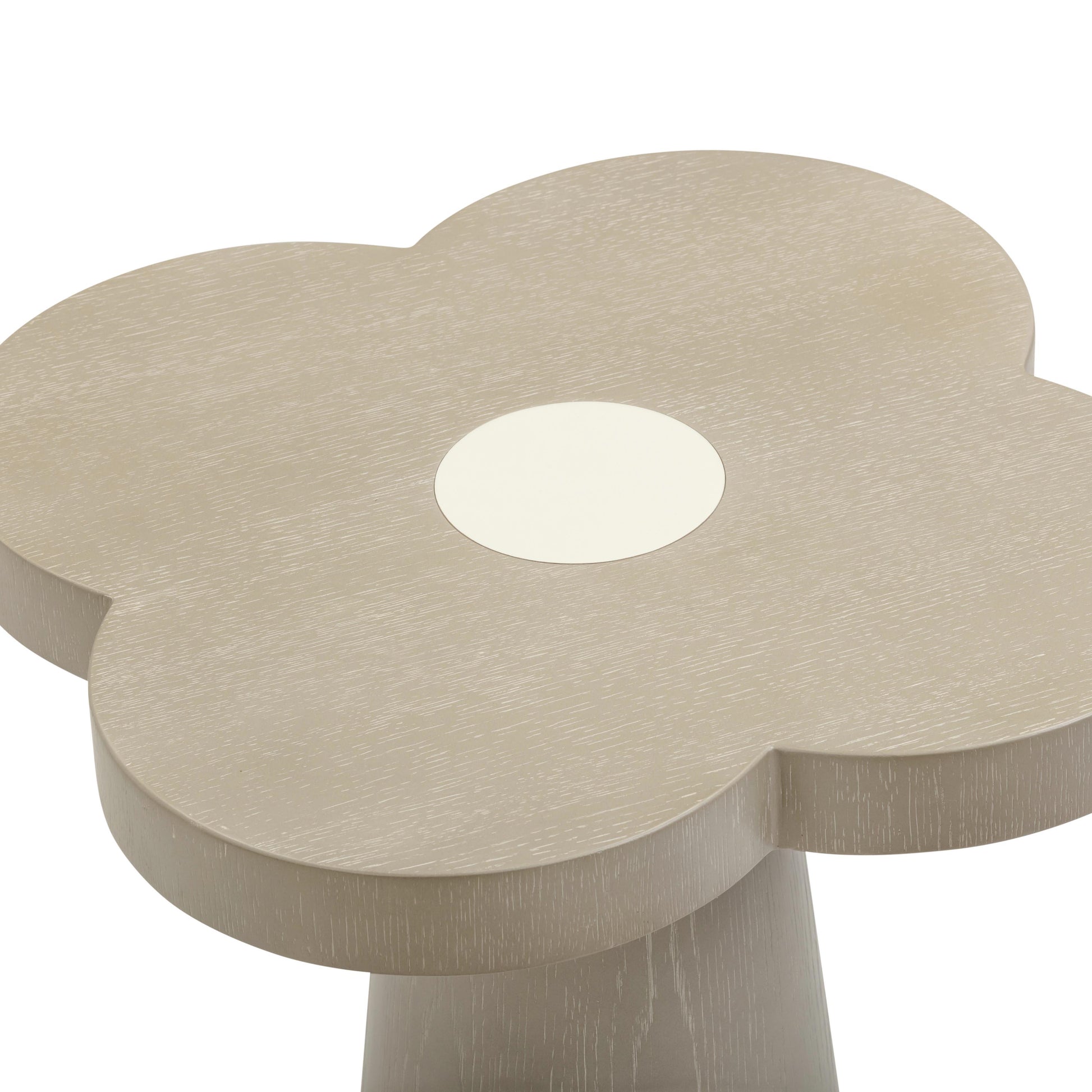Allium Washed Ash Side Table Brown, Cream, Grey by Tov Furniture