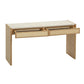 Paige 56 Natural Oak 2 Drawer Console Desk by TOV Oc69353