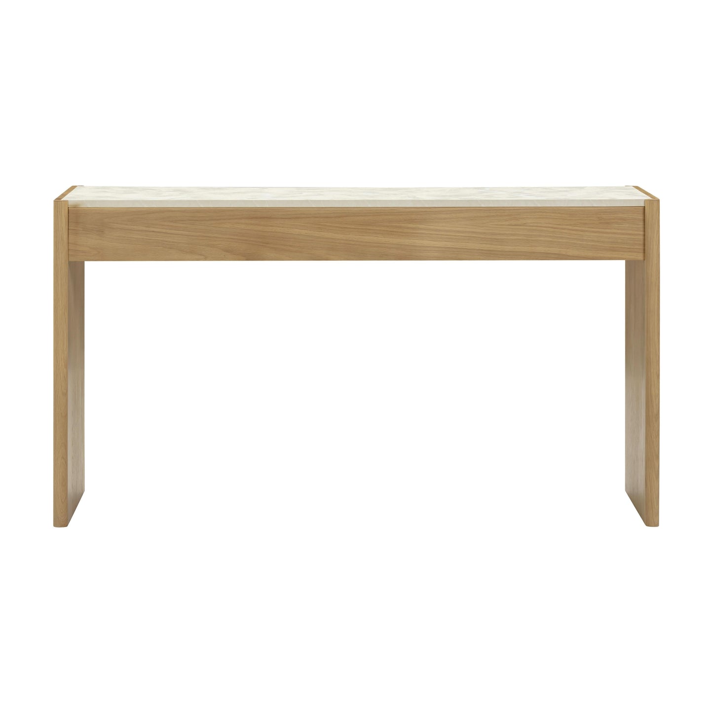 Paige 56 Natural Oak 2 Drawer Console Desk by TOV Oc69353