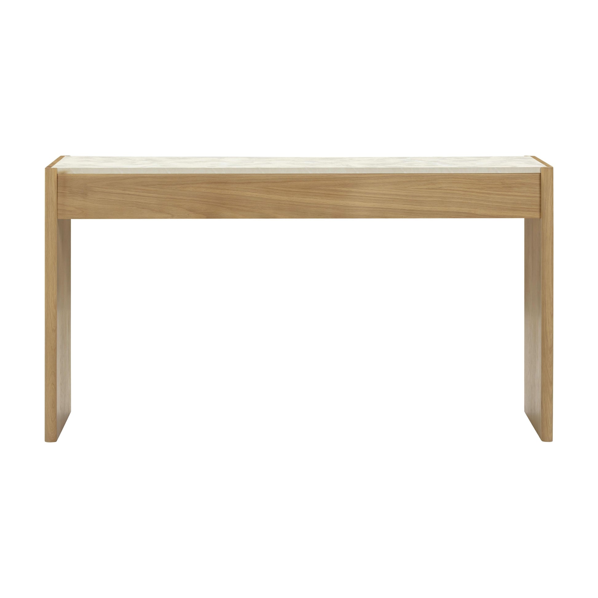 Paige 56 Natural Oak 2 Drawer Console Desk by TOV Oc69353
