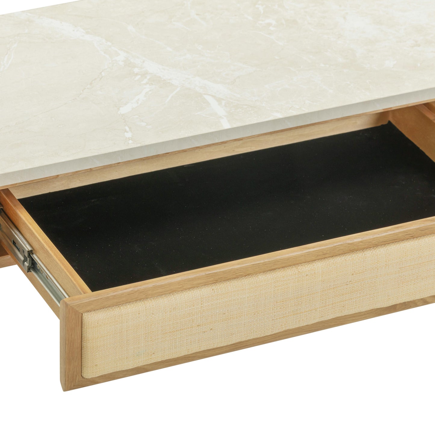 Paige 56 Natural Oak 2 Drawer Console Desk by TOV Oc69353