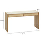 Paige 56 Natural Oak 2 Drawer Console Desk by TOV Oc69353