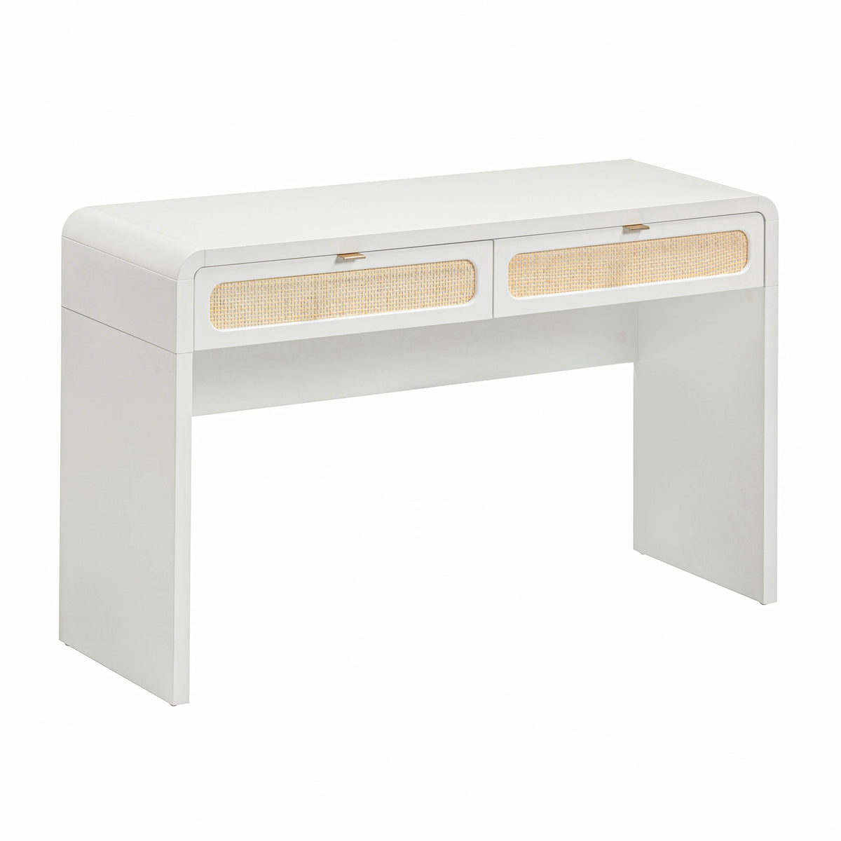 Patty White Rattan Console Desk by TOV Furniture – photo 1 of 10