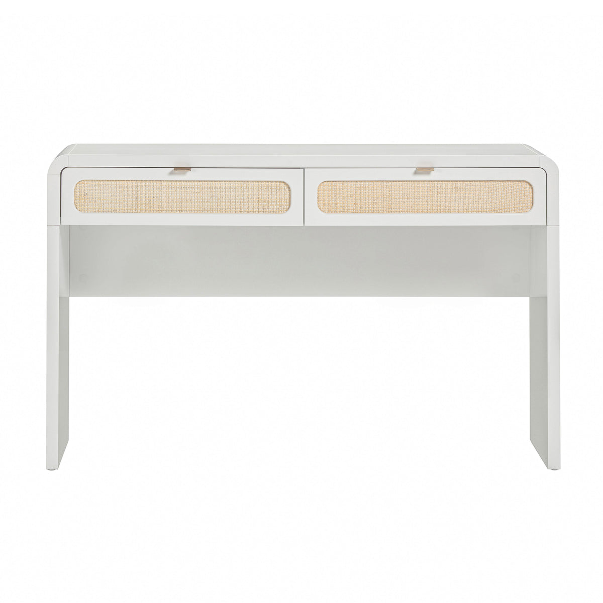 Patty White Rattan Console Desk by TOV Furniture – photo 3 of 10