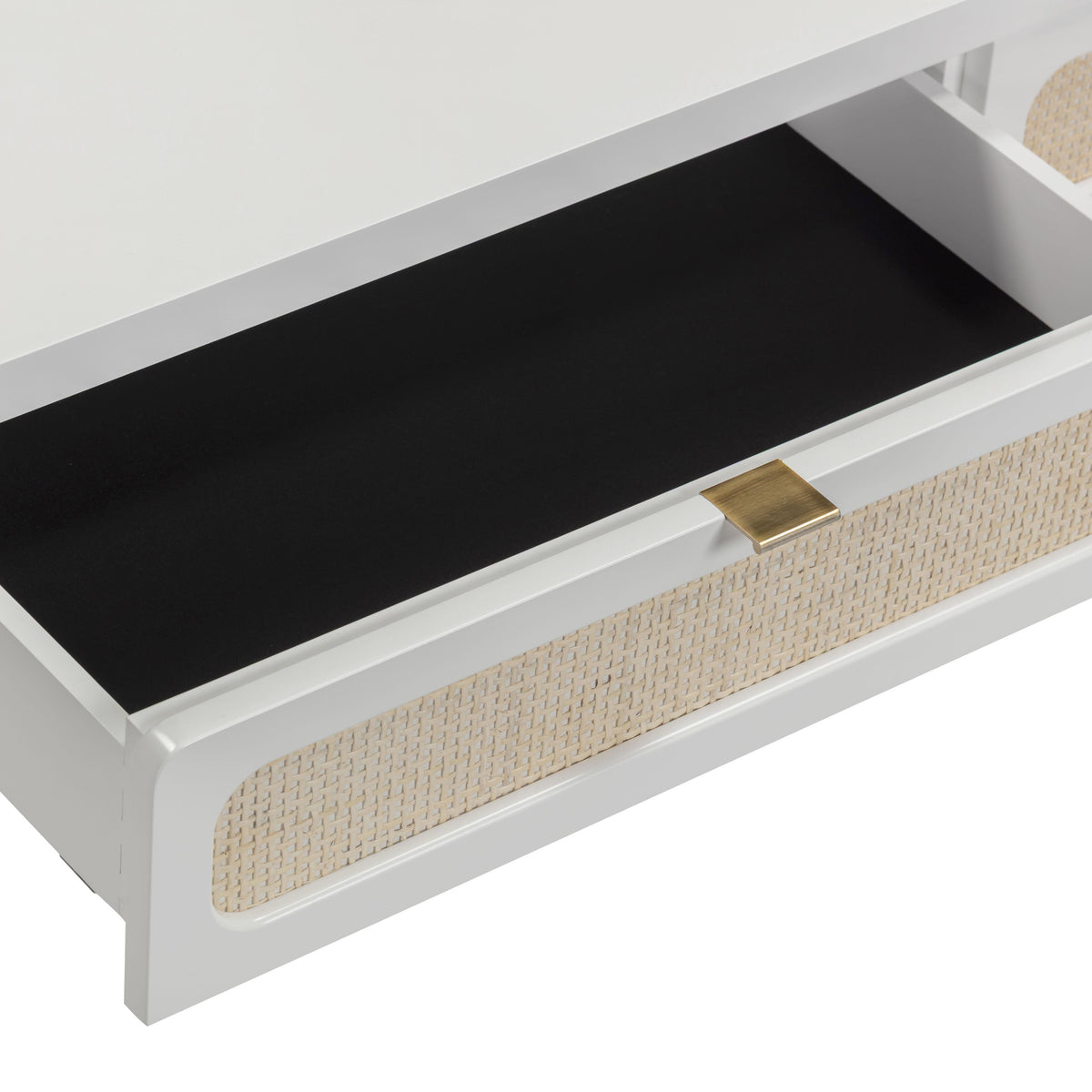 Patty White Rattan Console Desk by TOV Furniture – photo 7 of 10