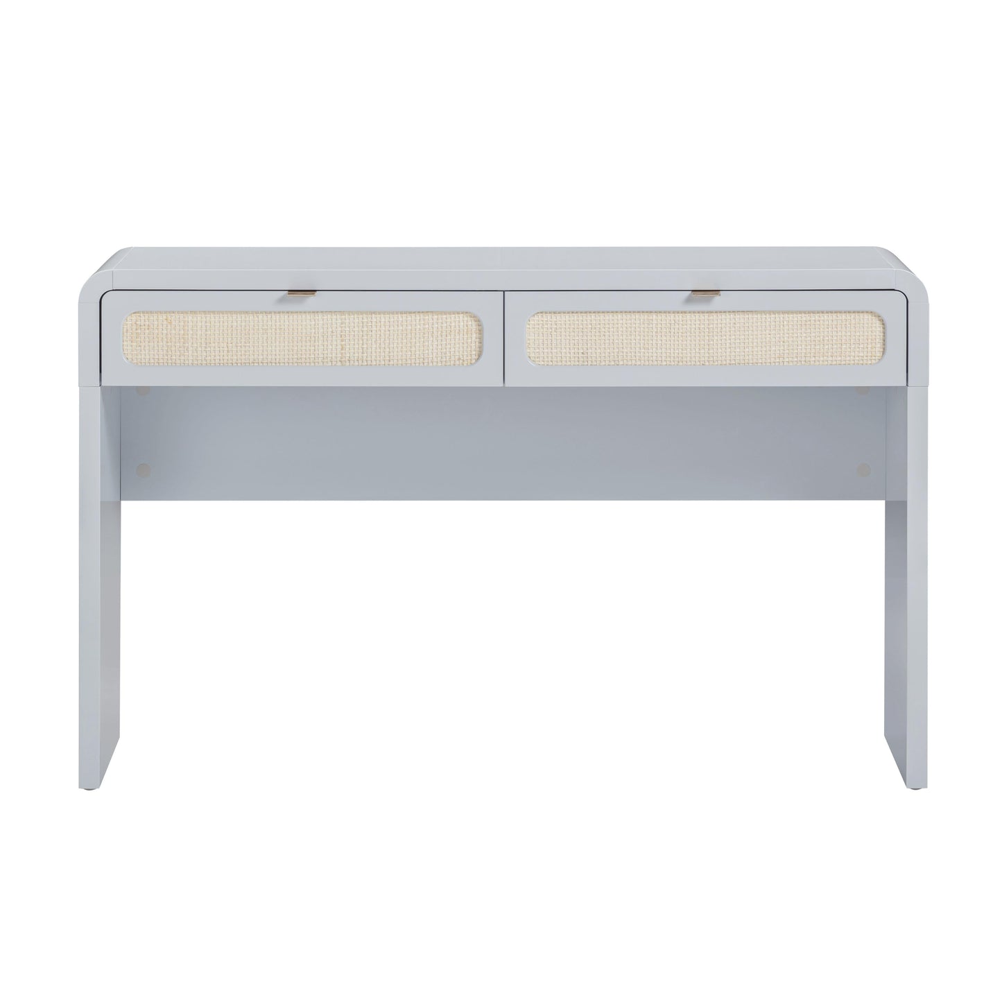 Patty 48 Rattan 2 Drawer Console Desk by TOV Oc69364