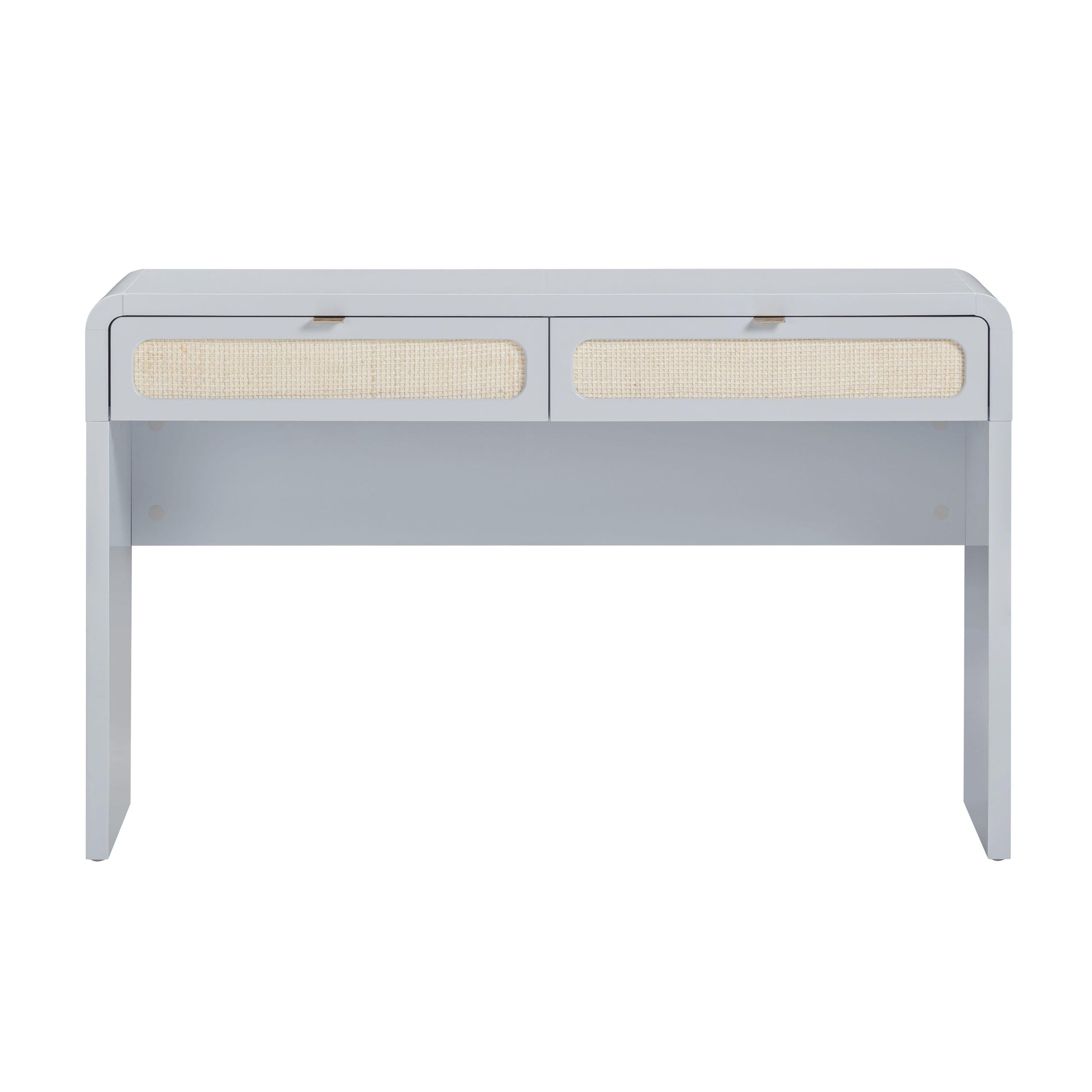 Patty 48 Rattan 2 Drawer Console Desk by TOV Oc69365