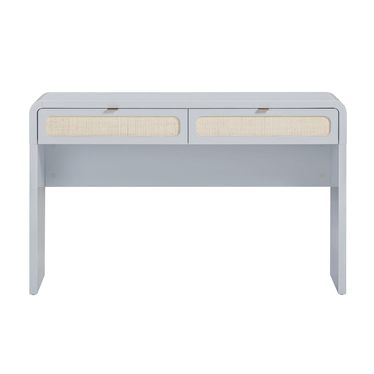 Patty Pastel Blue Rattan Console Desk by TOV Furniture – photo 3 of 9
