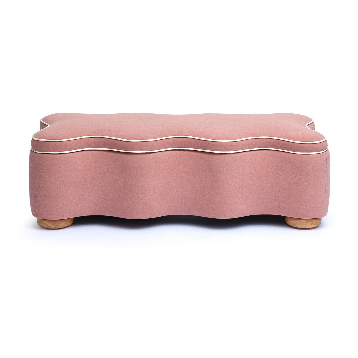 Thalia 48.5" Pink Performance Velvet Storage Bench by TOV Furniture – photo 2 of 7