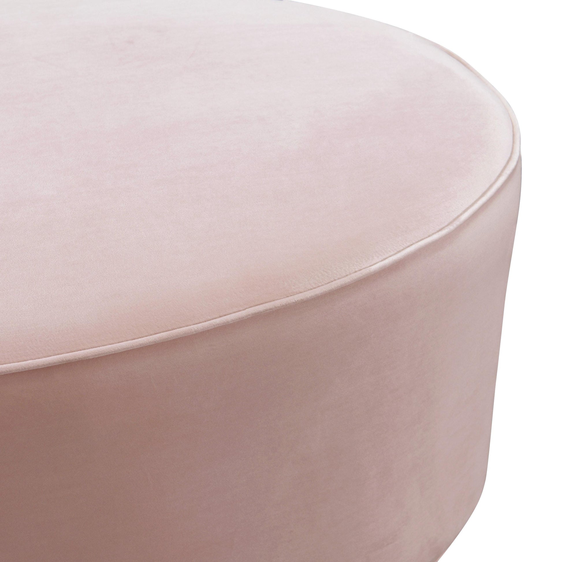 Scarlett Velvet Oval Ottoman by TOV Oc7226