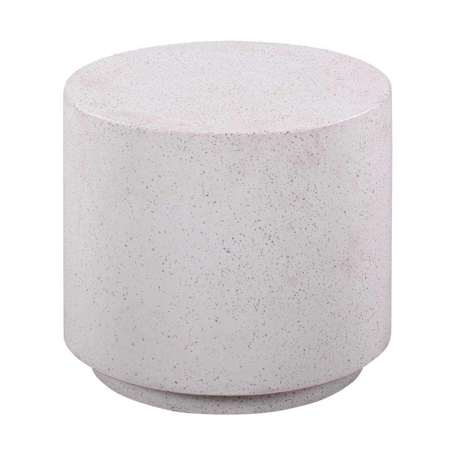 Terrazzo Light Speckled Round Side Table by TOV Oco44053