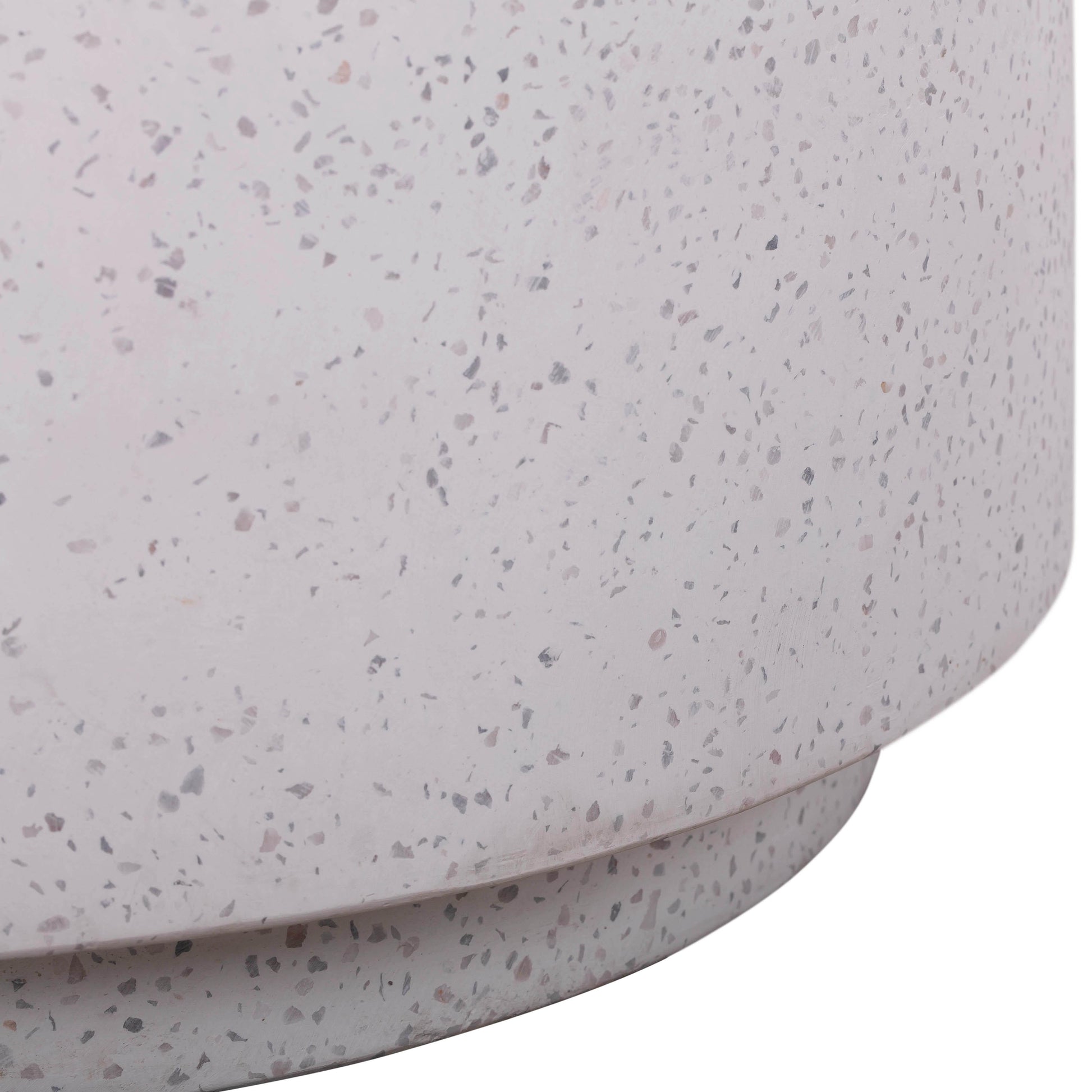 Terrazzo Light Speckled Round Side Table by TOV Oco44053
