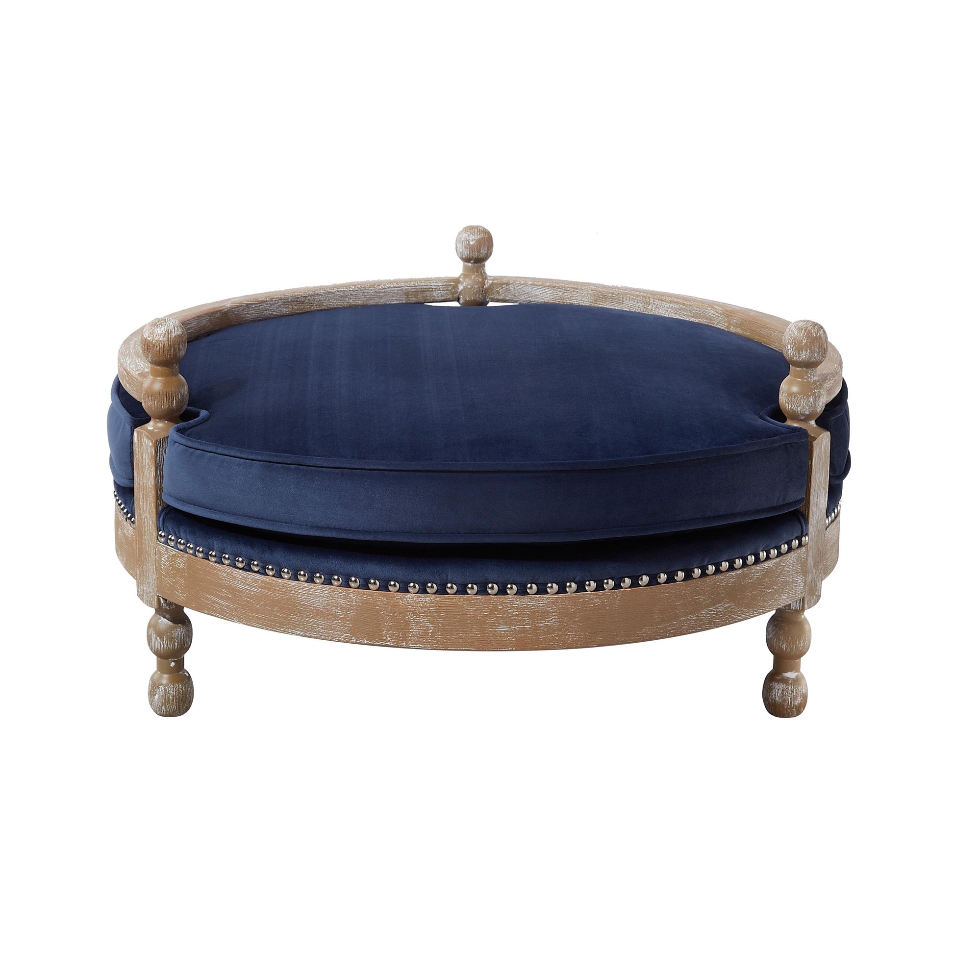 Hound Navy Performance Velvet Pet Navy - ON FINAL SALE by Tov Furniture