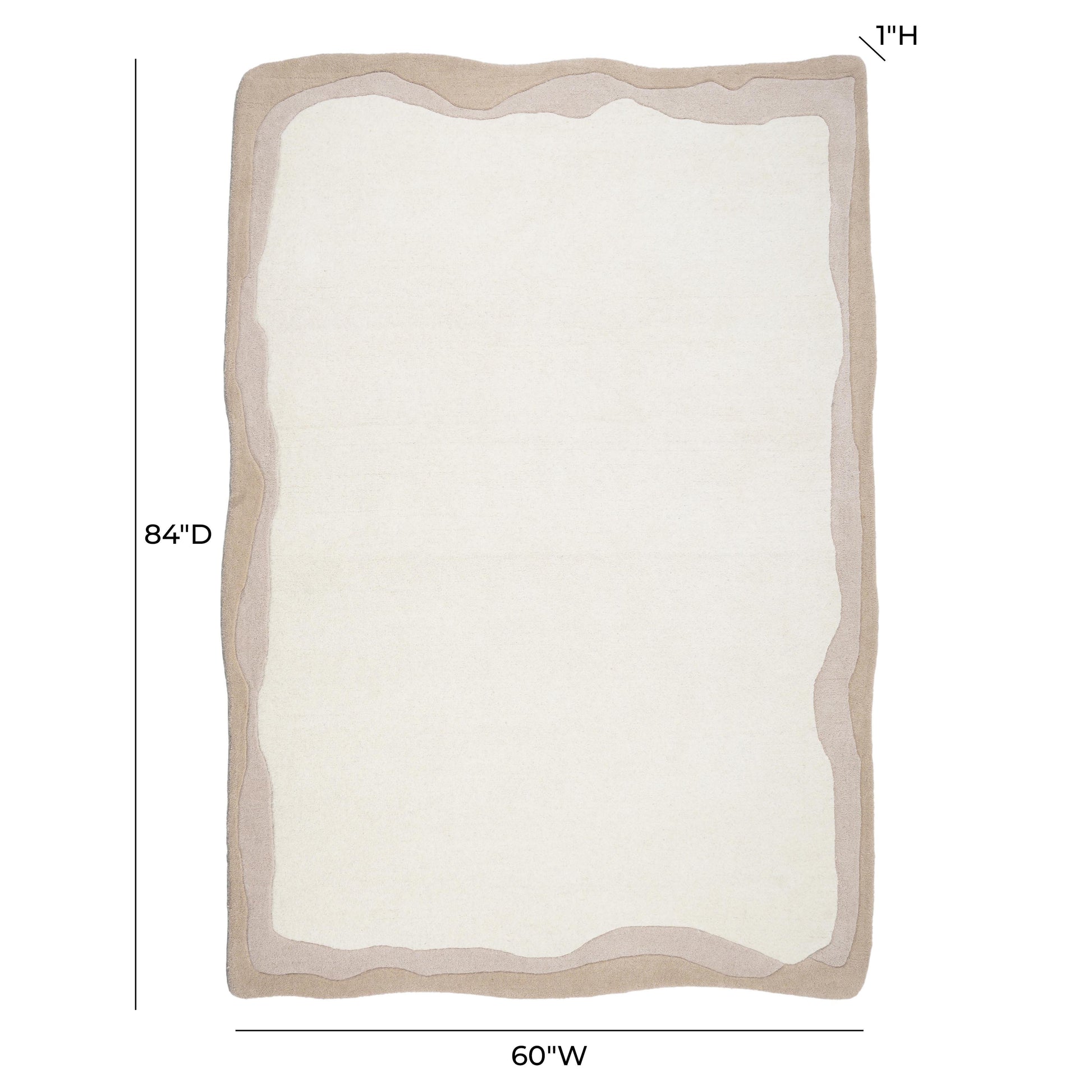 Tarba Rectangular Floor Rug by TOV R18794