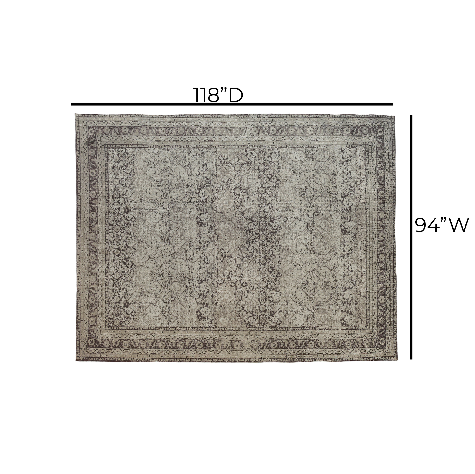 Bluma Area Rug Multi 7'9" x 10' by Tov Furniture