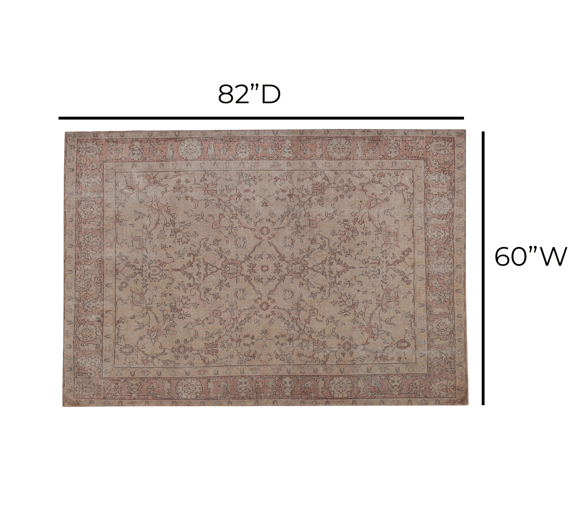 Eden Area Rug Multi 5' x 7' by Tov Furniture