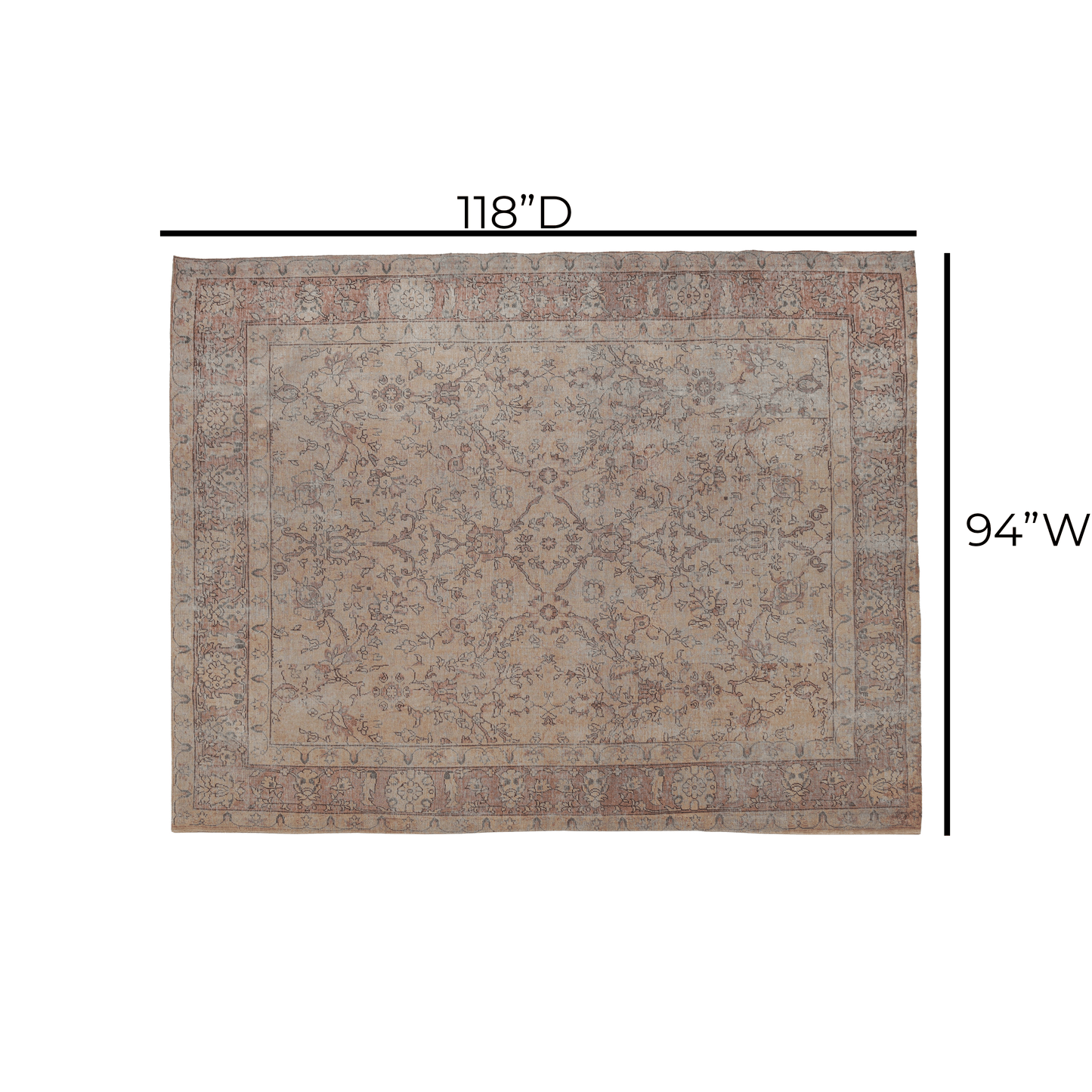 Eden Area Rug Multi 7'9" x 10' by Tov Furniture