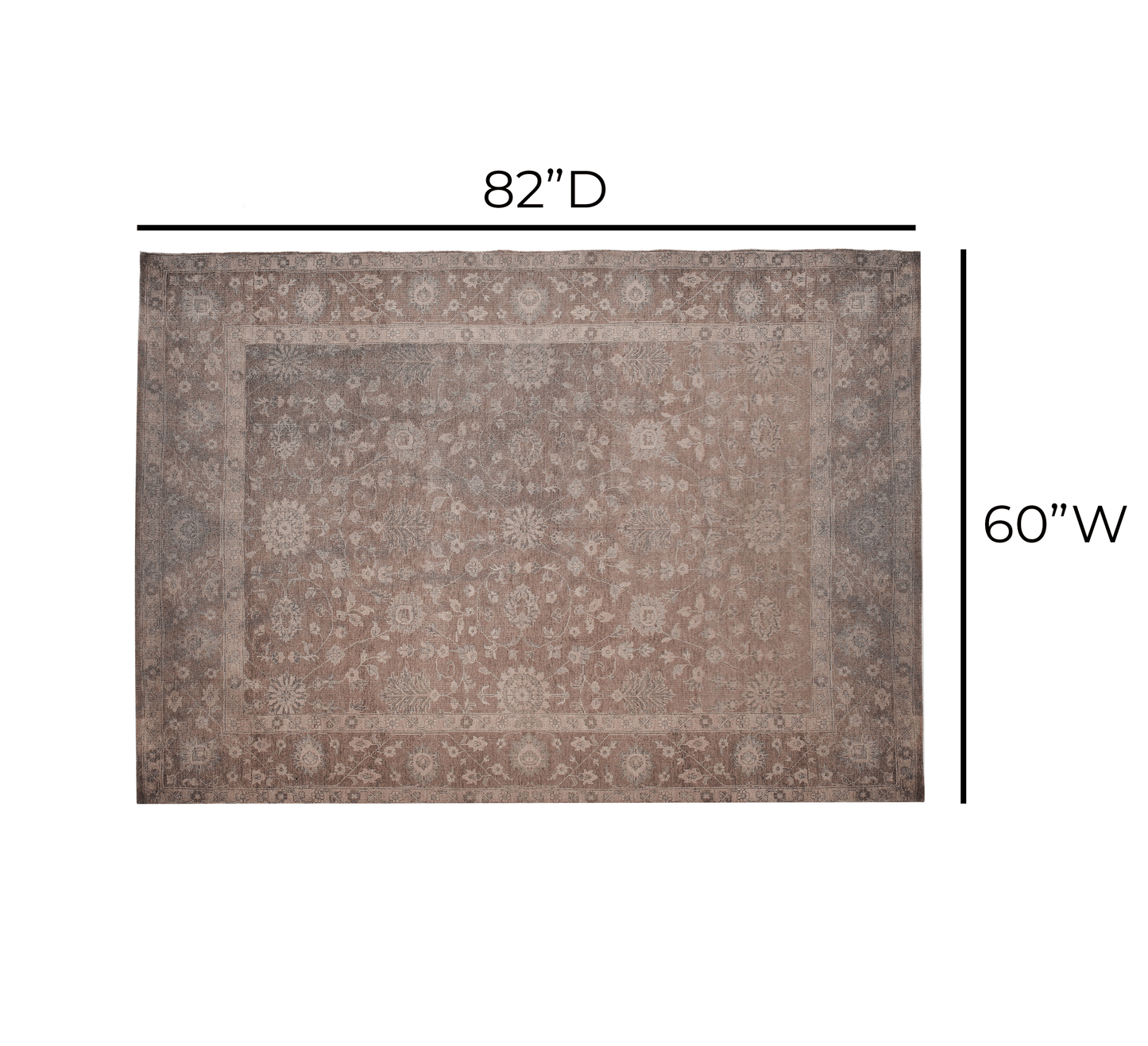 Lior Area Rug Multi 5' x 7' by Tov Furniture