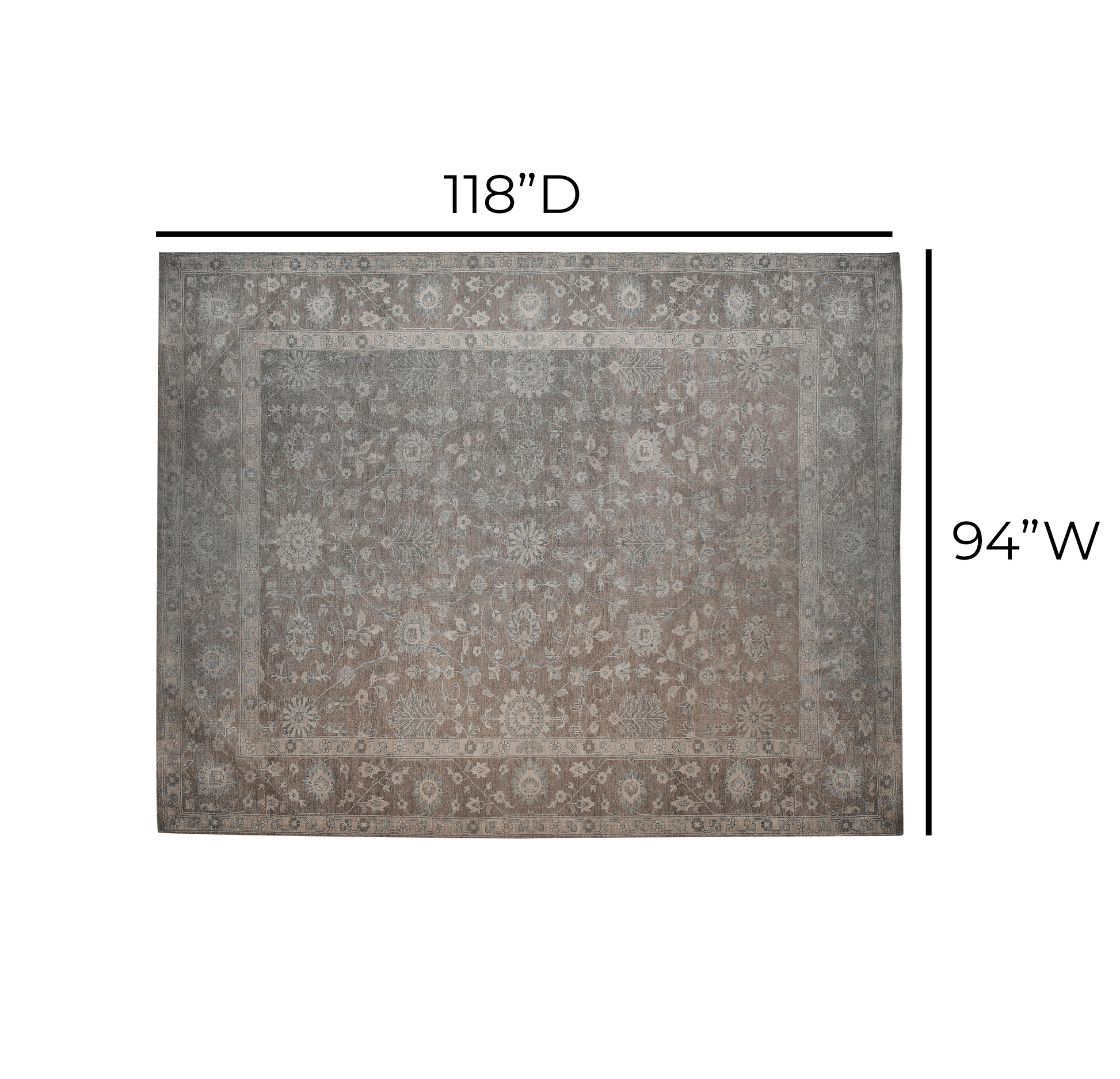 Lior Area Rug Multi 7'9" x 10' by Tov Furniture