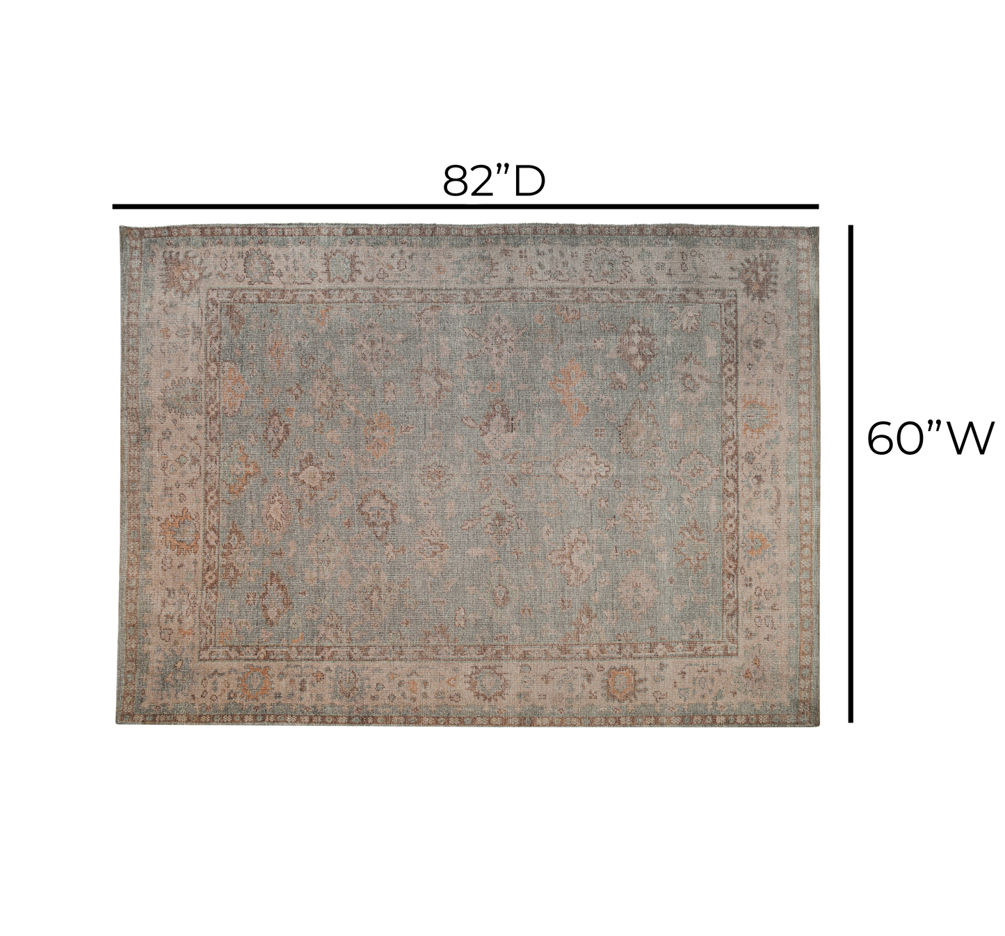 Roni Area Rug Multi 5' x 7' by Tov Furniture