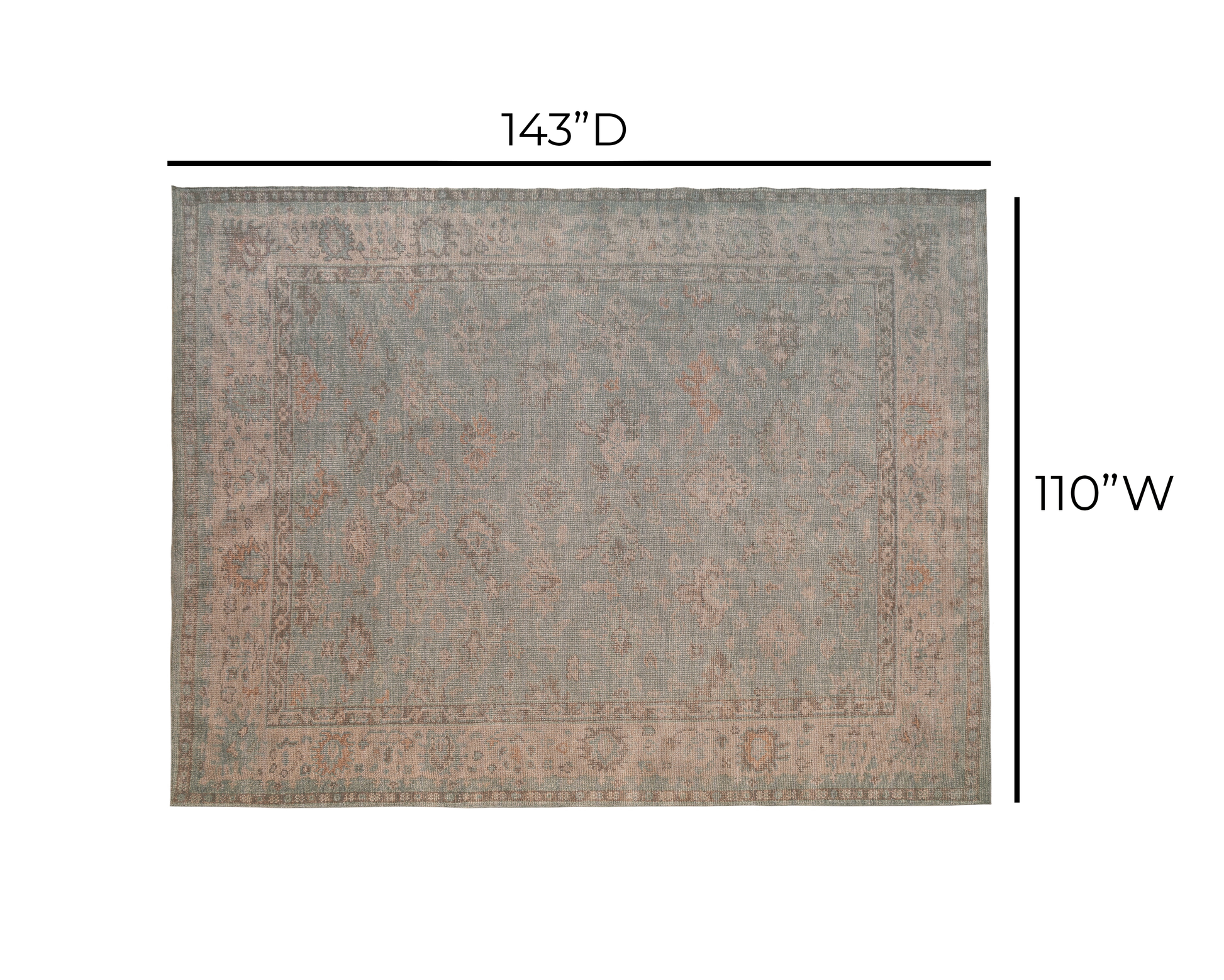 Roni Area Rug Multi 9' x 12' by Tov Furniture
