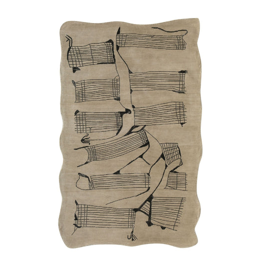Mezzo Natural Hand Tufted Wool Area Rug 5'X8' by TOV Furniture – photo 1 of 7