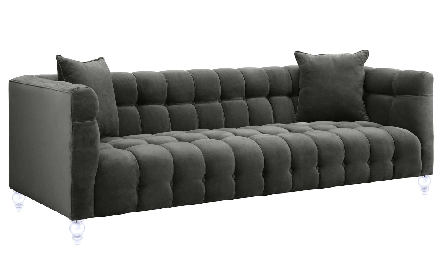 Bea 90 6 Velvet Tufted Sofa by TOV S110