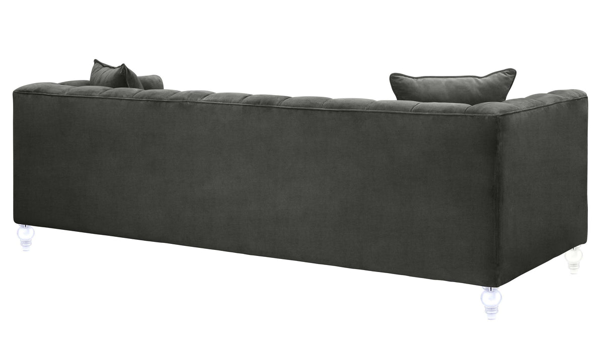 Bea Grey Performance Velvet Sofa by TOV Furniture – photo 4 of 6