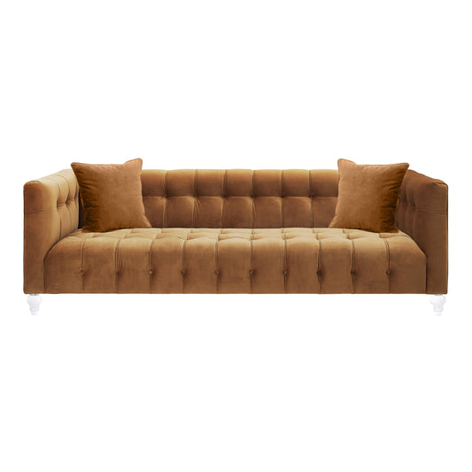 Bea 90 6 Velvet Tufted Sofa by TOV S109