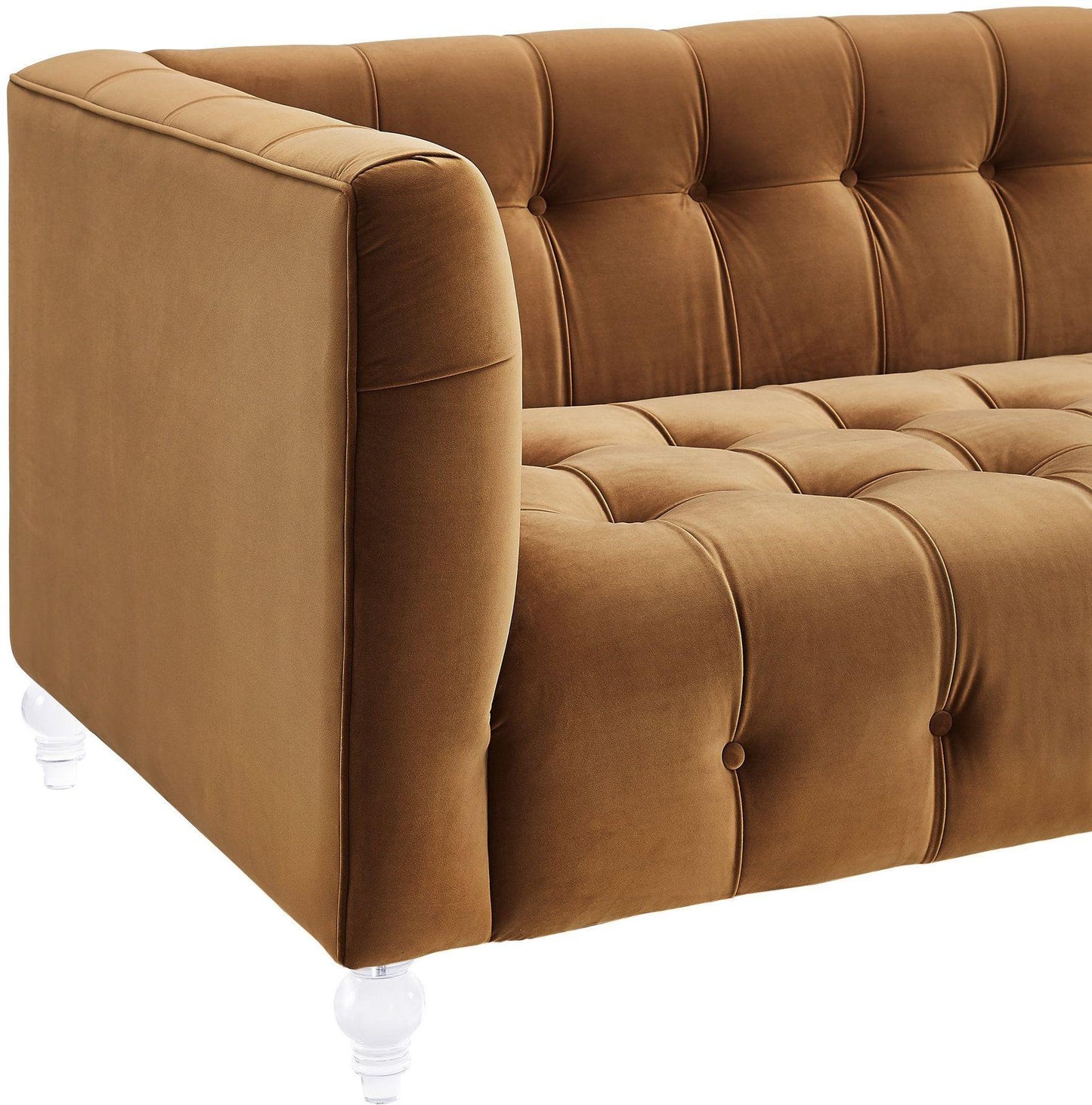 Bea 90 6 Velvet Tufted Sofa by TOV S100