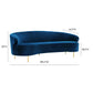 Baila 89 Velvet Sofa by TOV L6294