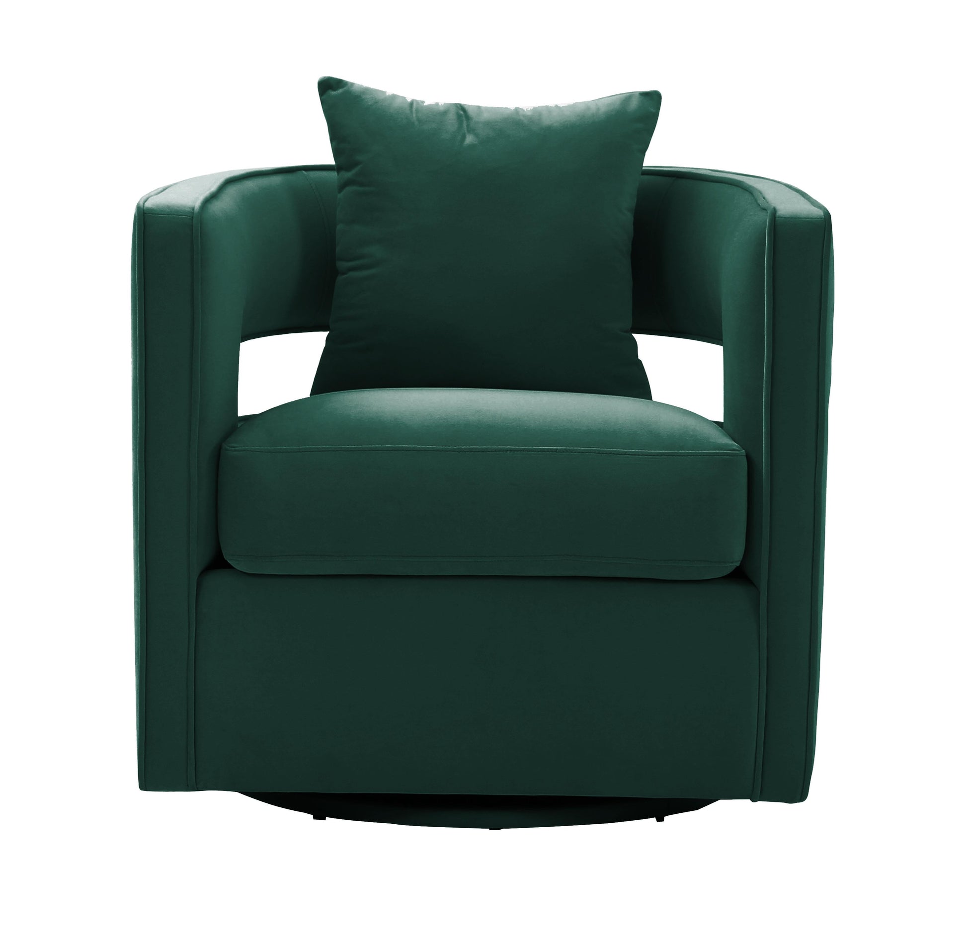 Kennedy Performance Velvet Swivel Accent Chair Forest Green by Tov Furniture