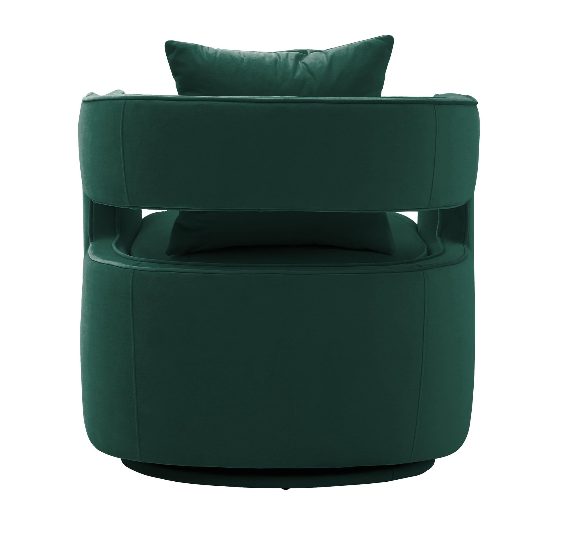 Kennedy Performance Velvet Swivel Accent Chair Forest Green by Tov Furniture
