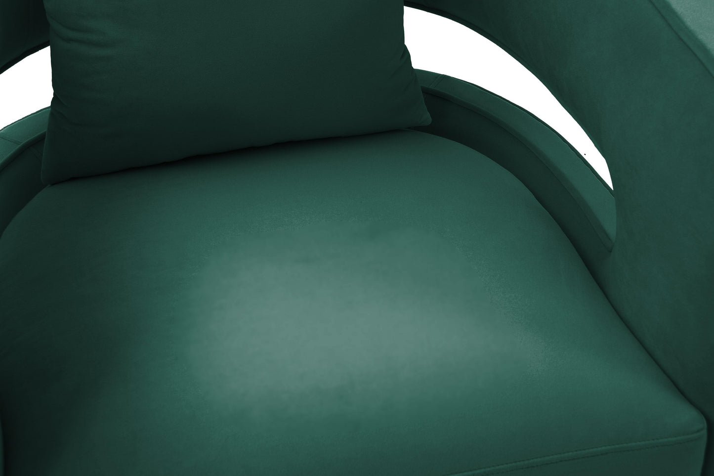 Kennedy Performance Velvet Swivel Accent Chair Forest Green by Tov Furniture