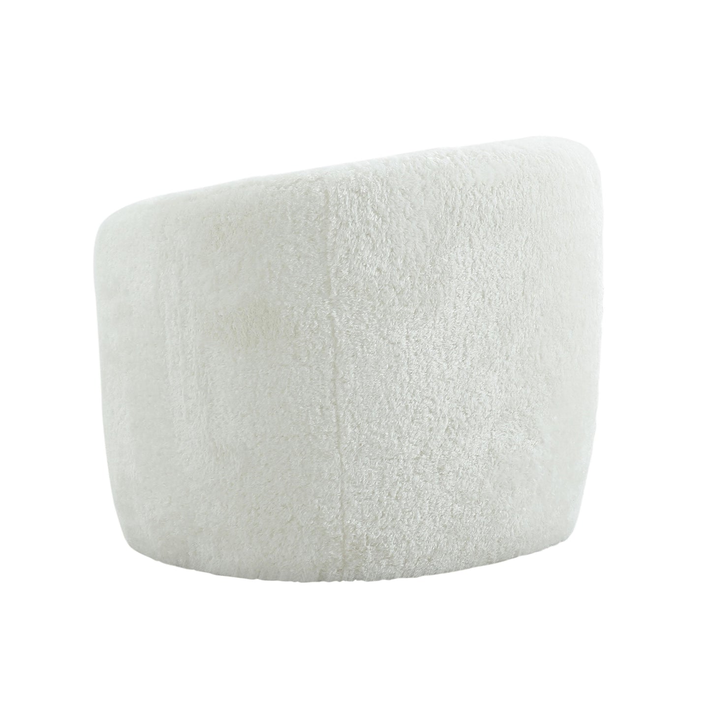 Dakota Performance Faux Shearling Armchair White by Tov Furniture