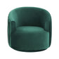 London Pleated Velvet Swivel Chair by TOV S44154