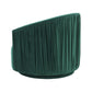 London Pleated Velvet Swivel Chair by TOV S44152