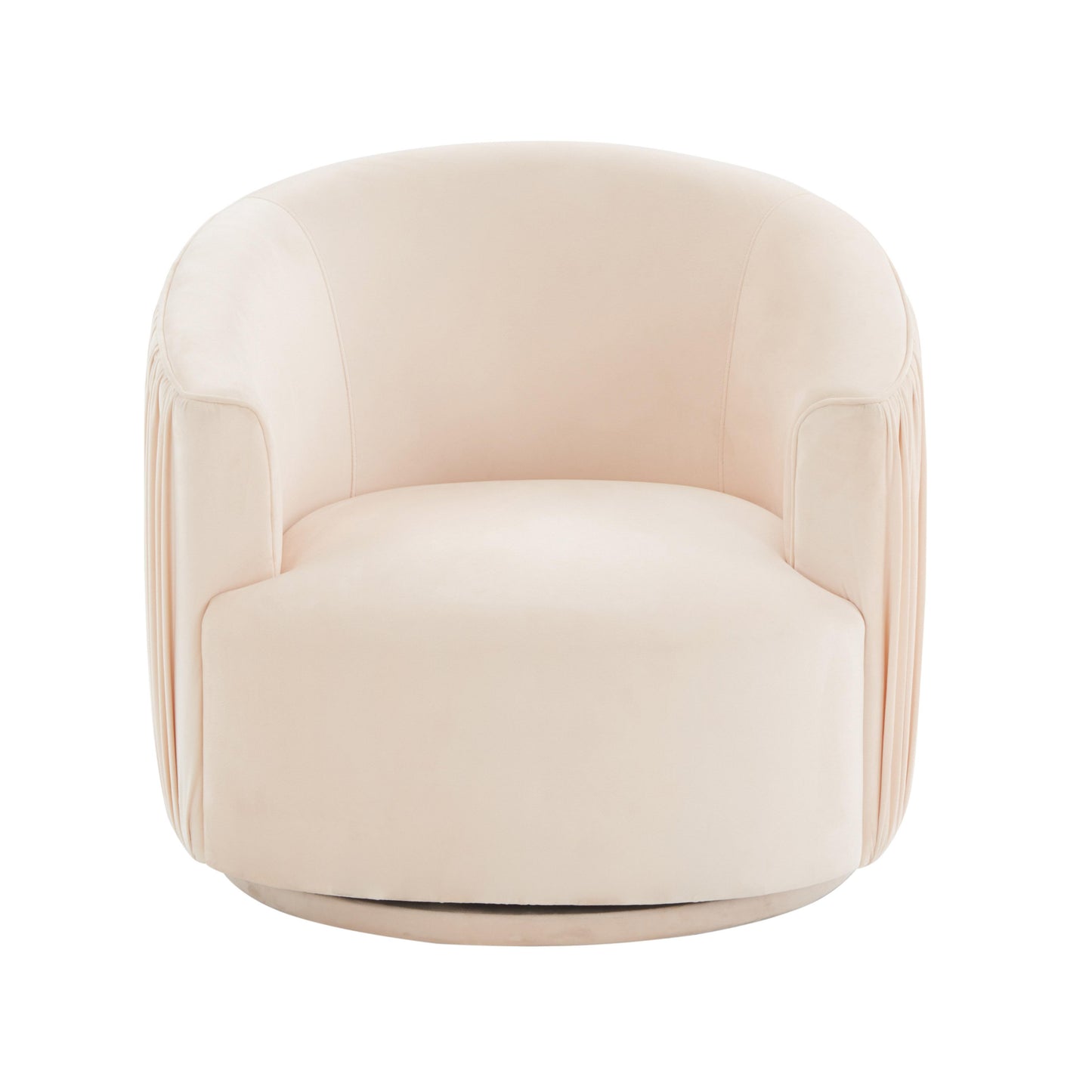 London Peche Pleated Swivel Chair by TOV