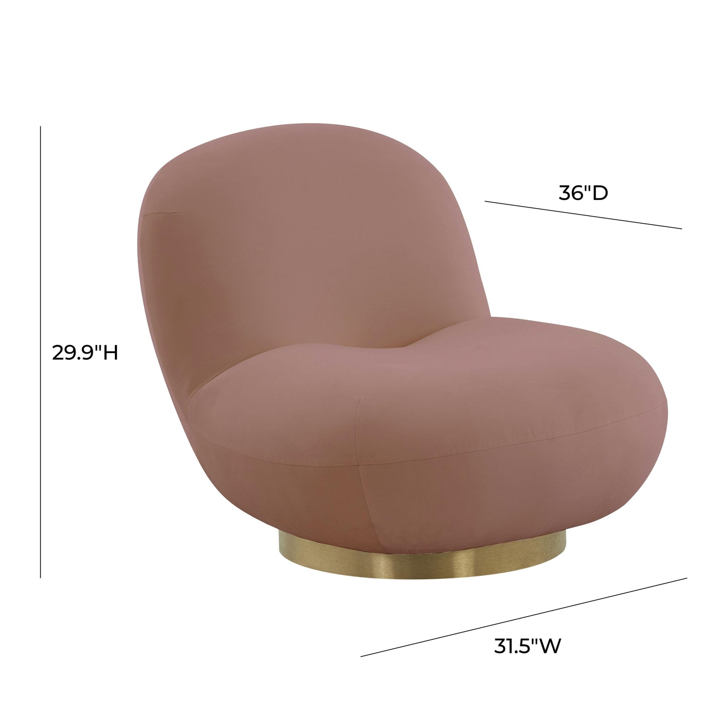 Emily Swivel Chair by TOV S44174
